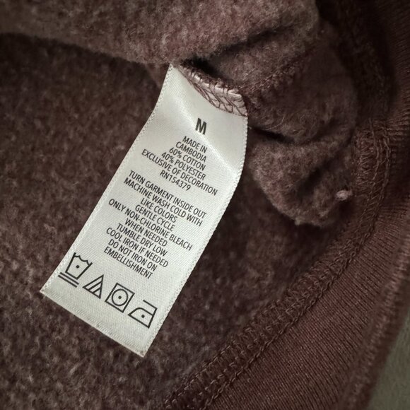 EUC Aeropostale Two Piece Brown Sweatsuit Rose Gold Logos Sz M - Picture 5 of 11